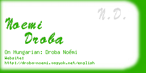 noemi droba business card